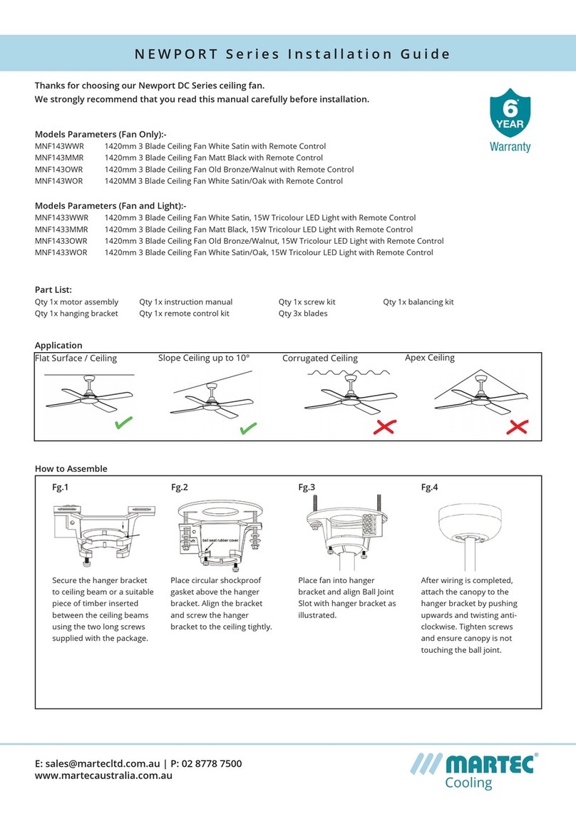 Martec NEWPORT Series installation guide