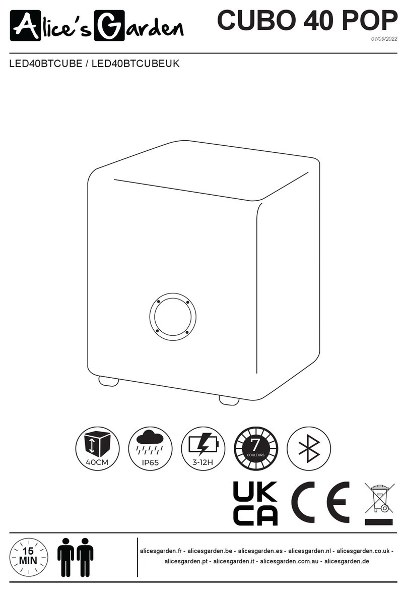 Alice's Garden CUBO 40 POP instruction manual