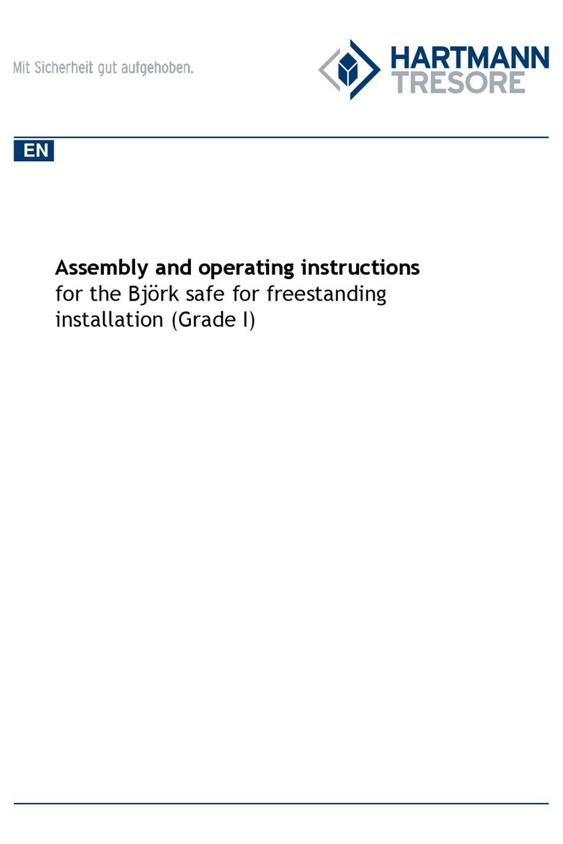 HARTMANN TRESORE Bjork Assembly and operating instructions