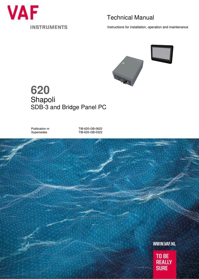 VAF instruments Shapoli 620 Technical manual