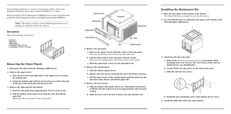 Sun Microsystems Enterprise 4000 Installation instructions manual