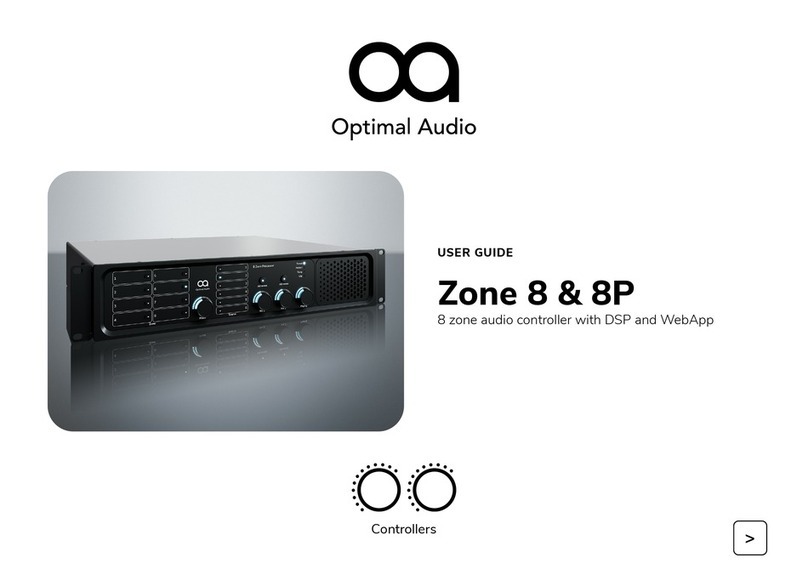 Optimal Audio Zone 8 user guide Optimal Audio Zone 8 user guide