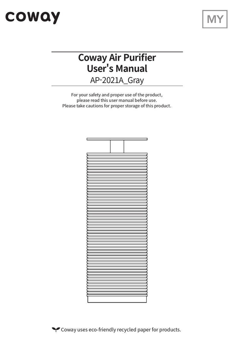 Coway AP-2021A Gray User manual