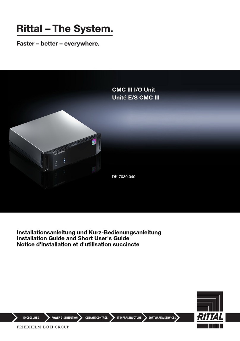 Rittal CMC III Installation guide and short user's guide Rittal CMC III Installation guide and short user's guide
