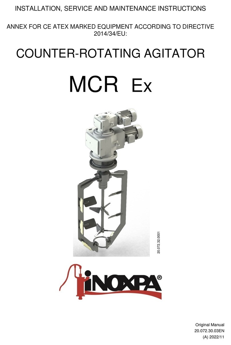 INOXPA MCR Ex Installation, service and maintenance instructions