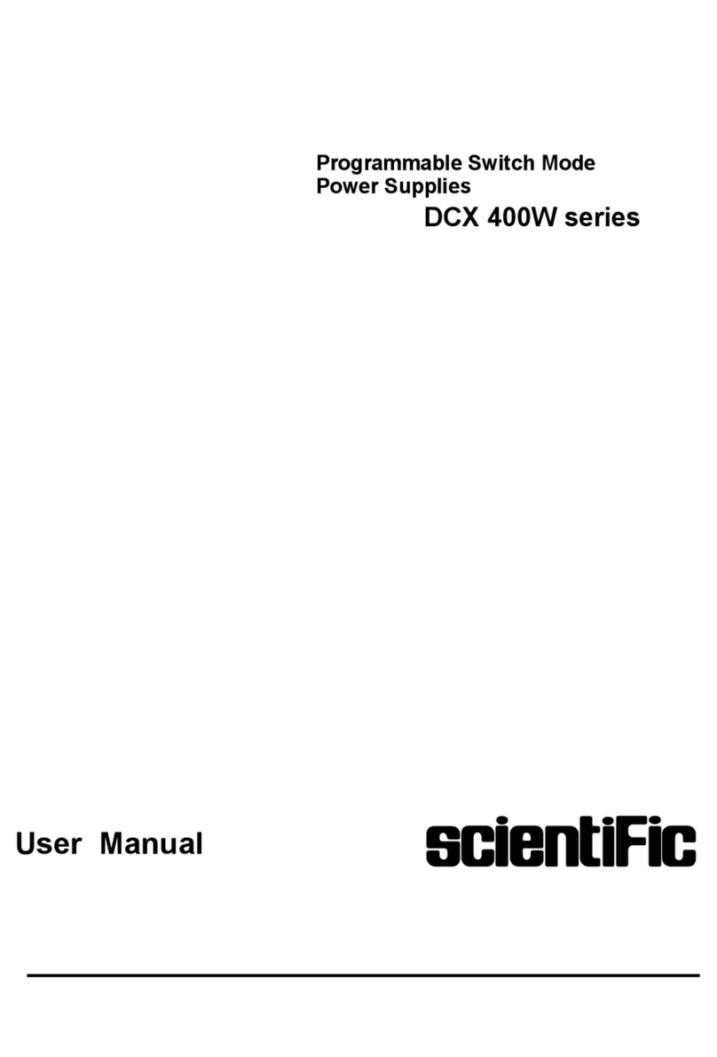 Scientific DCX 400W Series user manual