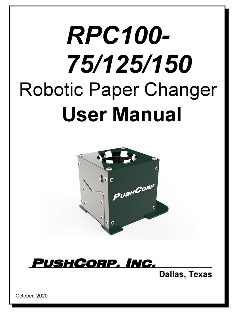 PushCorp RPC100-75 User manual PushCorp RPC100-75 User manual