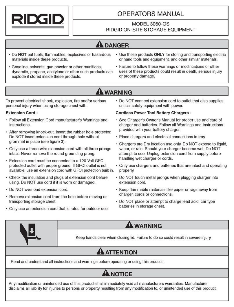Emerson RIDGID 3060-OS Operator's manual Emerson RIDGID 3060-OS Operator's manual