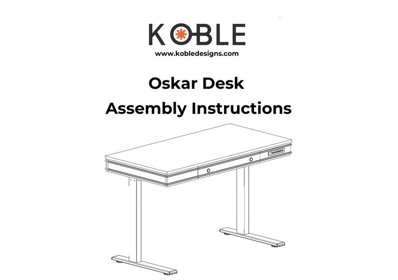 KOBLE Oskar Desk Assembly instructions KOBLE Oskar Desk Assembly instructions