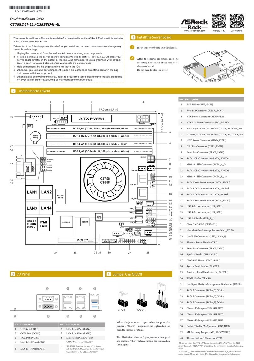 ASROCK Rack C3758D4I-4L Quick installation guide