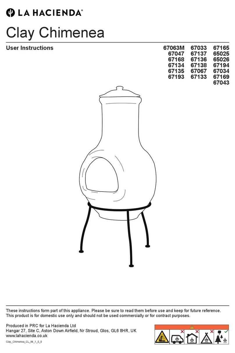 La Hacienda Clay Chimenea User instructions La Hacienda Clay Chimenea User instructions