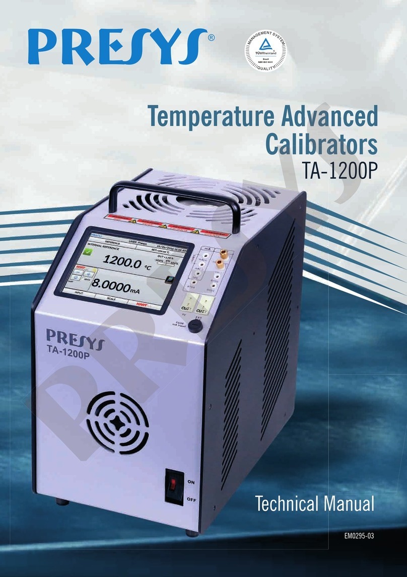 Presys TA-1200P Technical manual Presys TA-1200P Technical manual