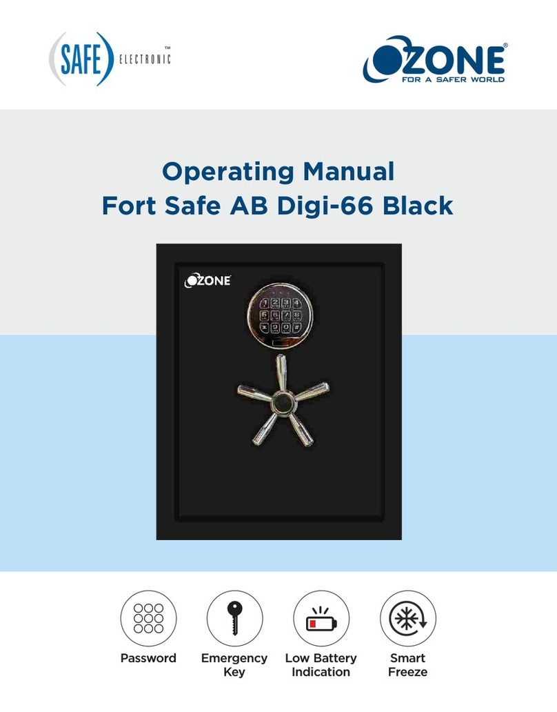 Ozone Fort Safe AB Digi-66 Black User manual