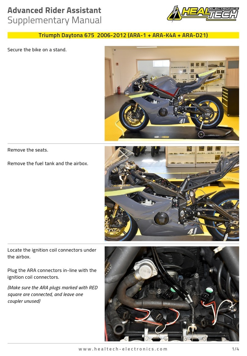 HealTech Electronics Advanced Rider Assistant Instructions and recipes HealTech Electronics Advanced Rider Assistant Instructions and recipes