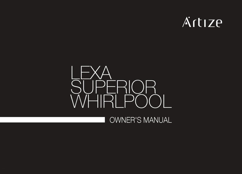 Artize LEXA SUPERIOR WHIRLPOOL owner's manual Artize LEXA SUPERIOR WHIRLPOOL owner's manual