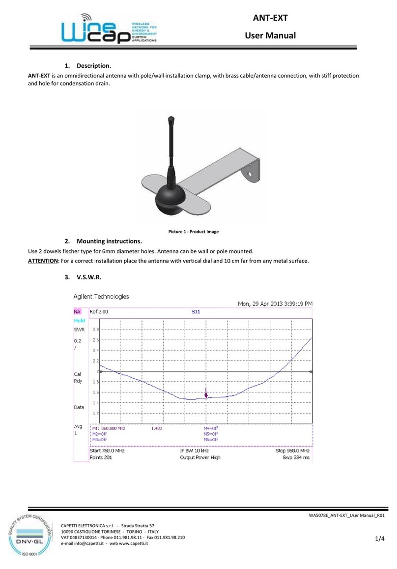 Capetti Elettronica Winecap ANT-EXT user manual