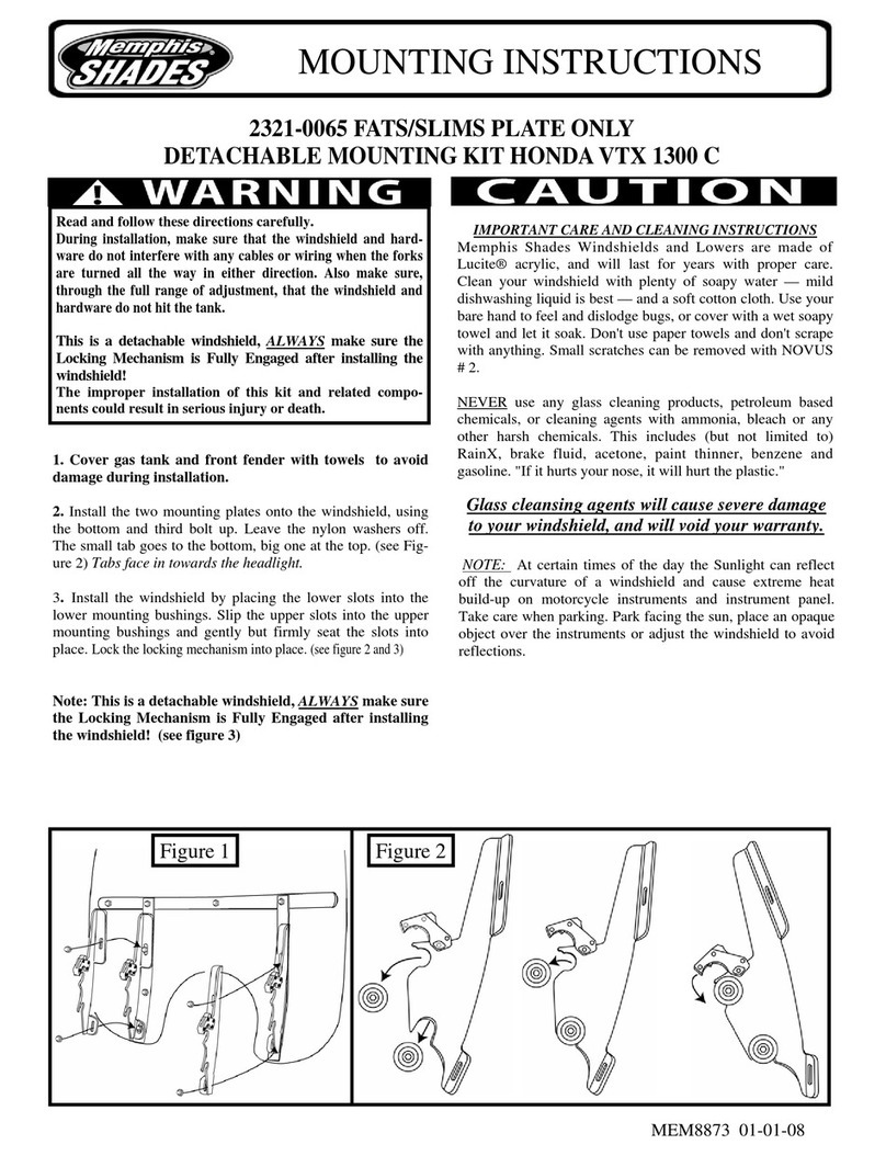 Memphis Shades 2321-0065 User manual