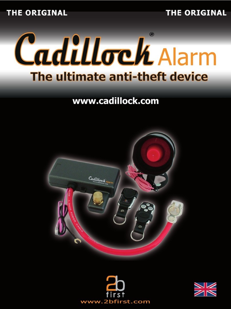 2bfirst Cadillock Alarm Installation and operating instructions
