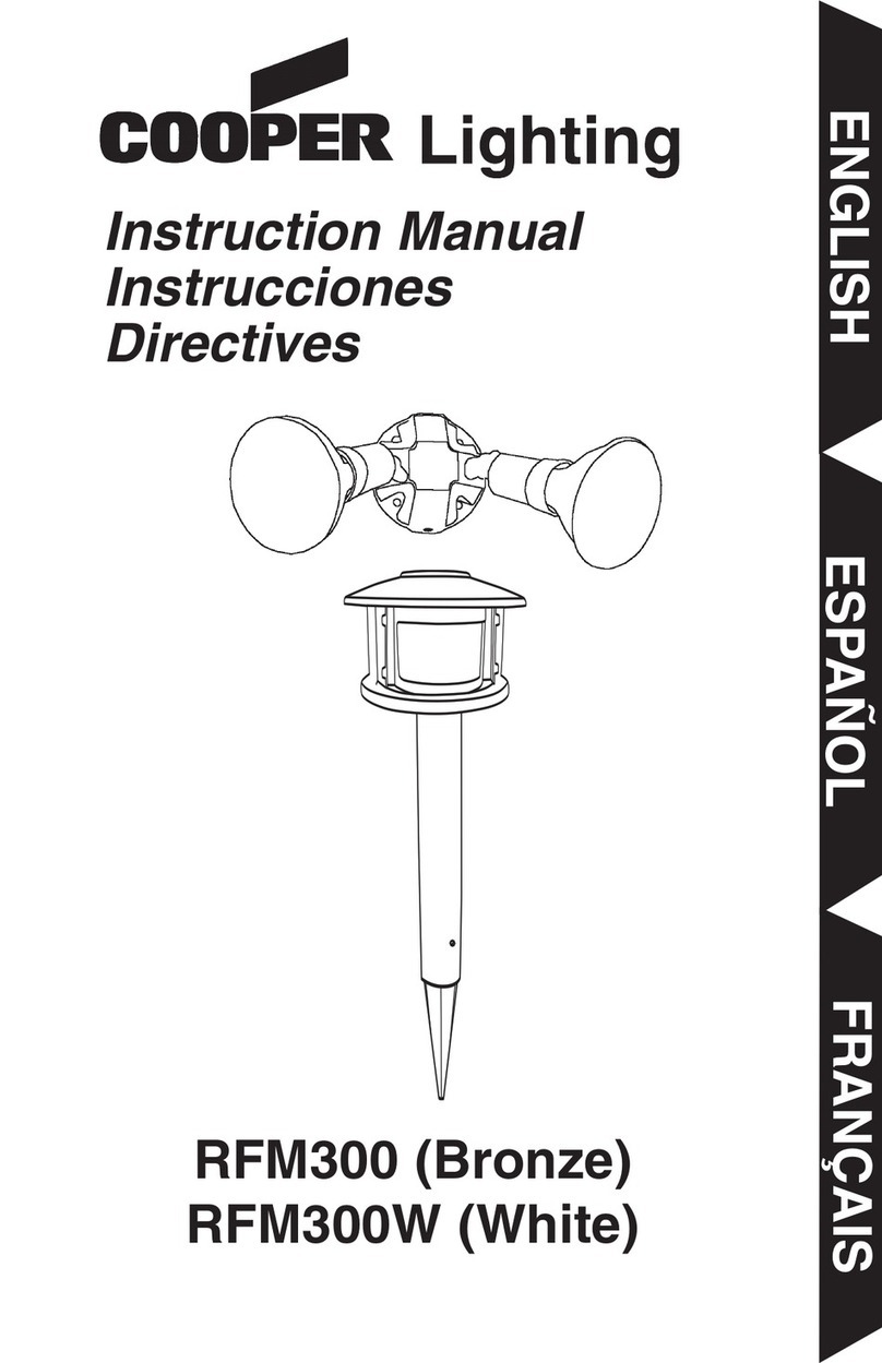 Cooper Lighting RFM300 User manual