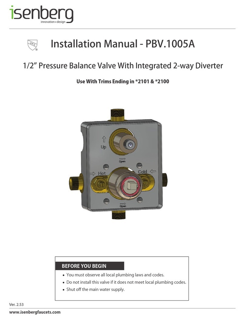 Isenberg PBV.1005A installation manual
