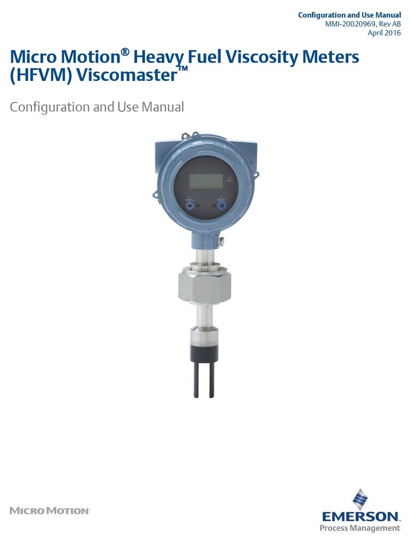 Emerson MICRO MOTION HFVM Series Configuration and Use Manual Emerson MICRO MOTION HFVM Series Configuration and Use Manual