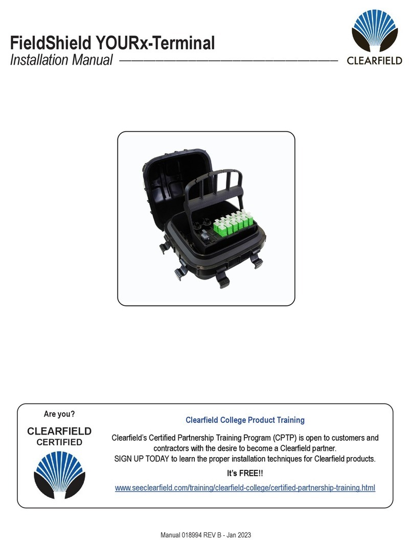 Clearfield FieldShield YOURx-Terminal User manual