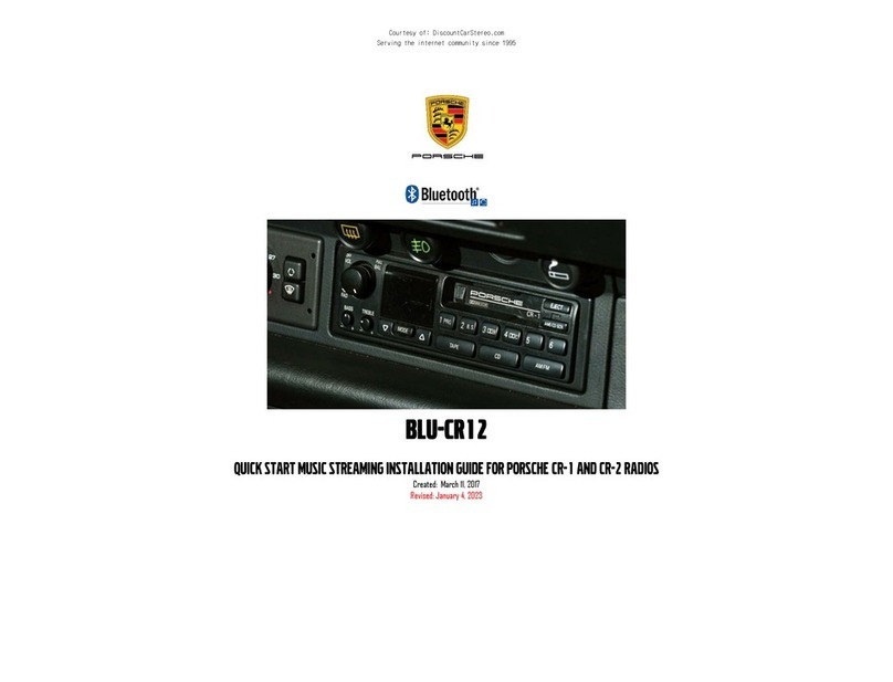 Porsche BLU-CR12 quick start guide