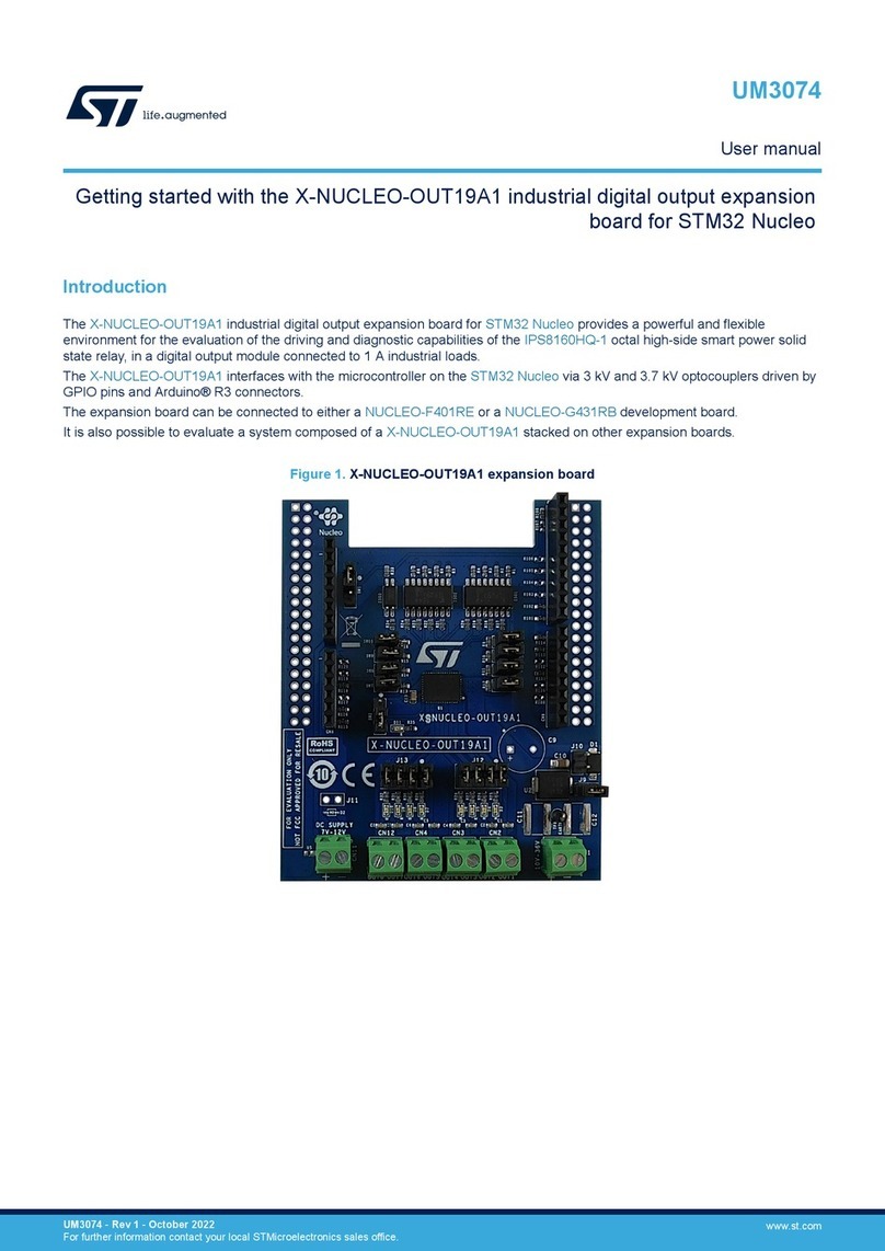 ST X-NUCLEO-OUT19A1 User manual