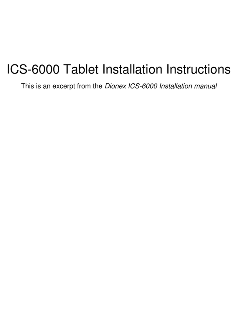 Dionex ICS-6000 installation instructions