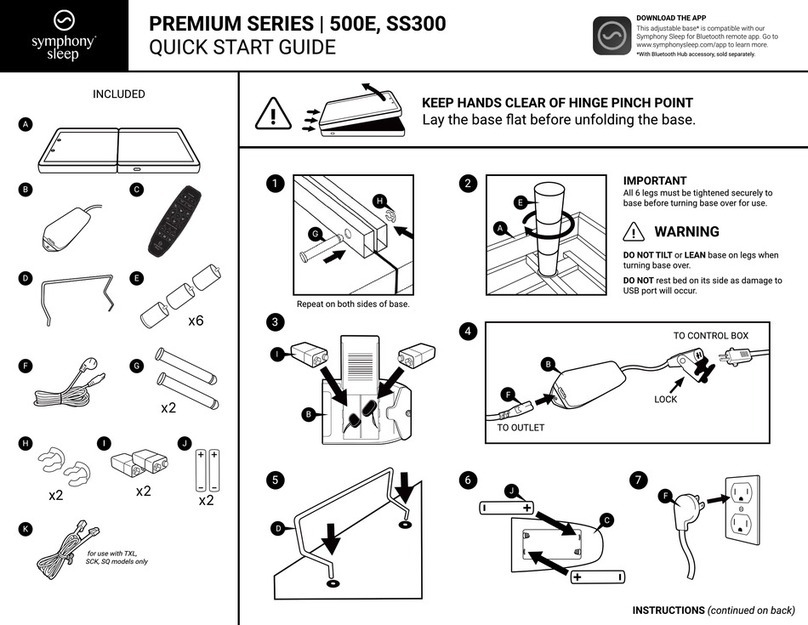 Symphony sleep PREMIUM Series quick start guide