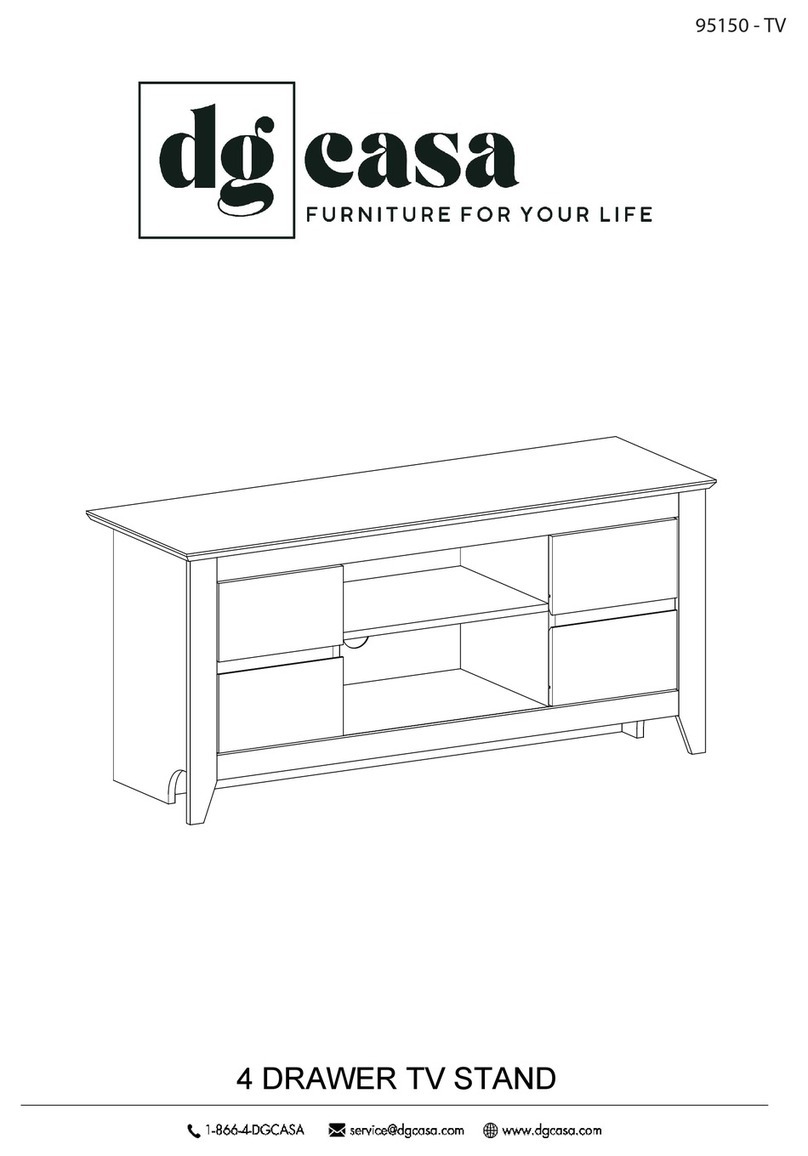 dg casa 4 DRAWER TV STAND manual