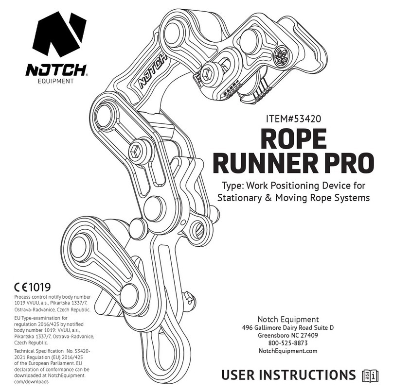Notch ROPE RUNNER PRO User instructions