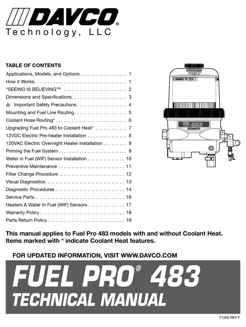 Davco FUEL PRO 483 Technical manual