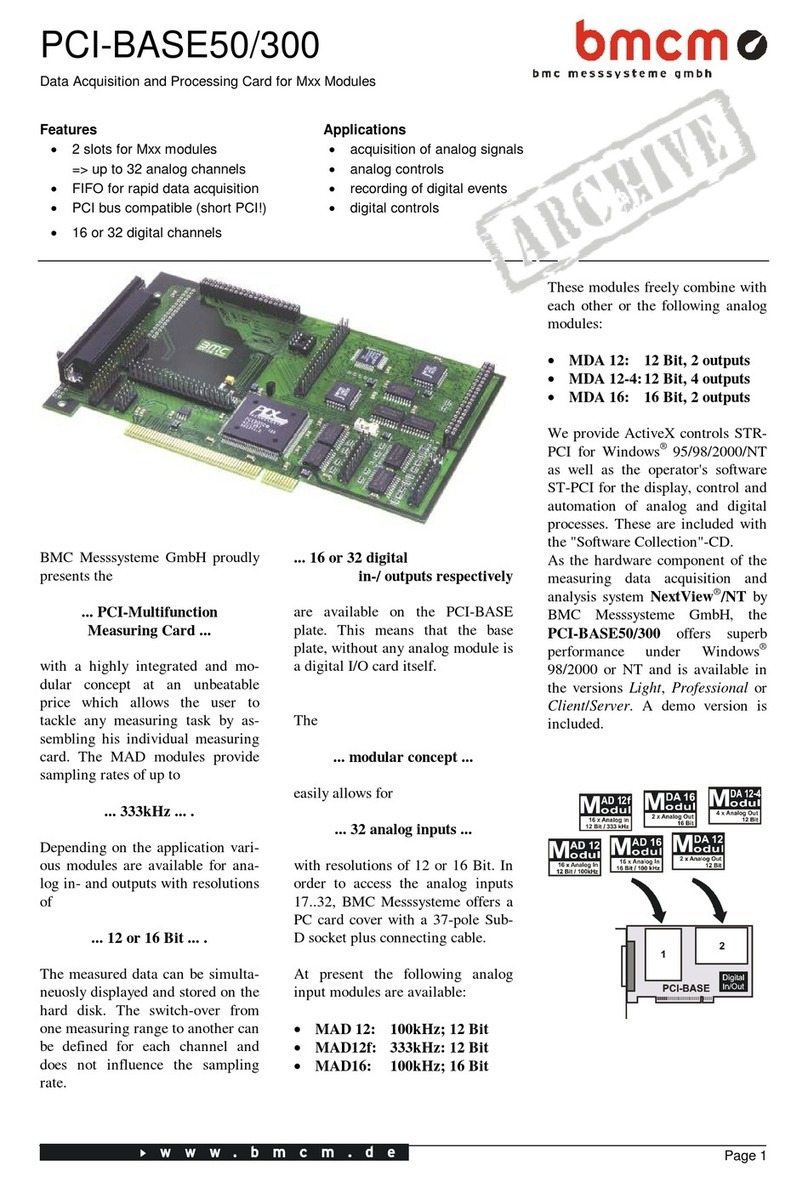 bmcm PCI-BASE50/300 manual