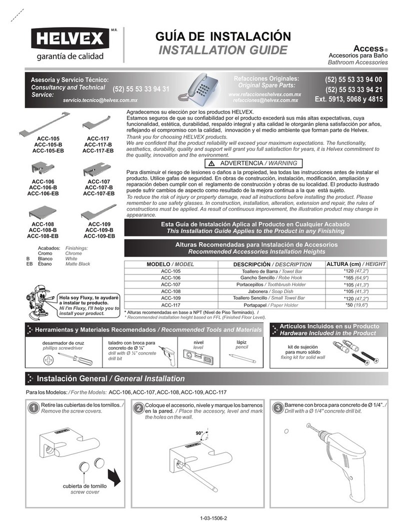 Helvex Access ACC-105 installation guide