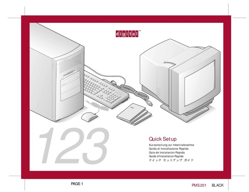 Digital Equipment PMS 201 Quick setup