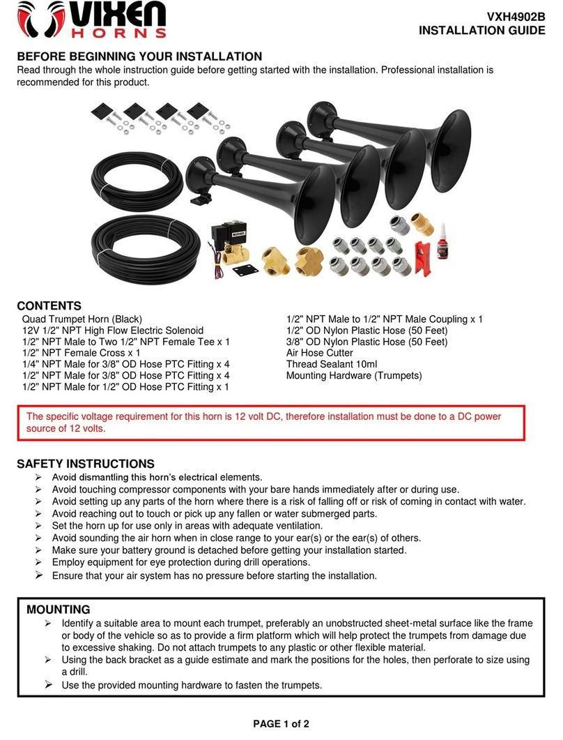 Vixen Horns VXH4902B installation guide