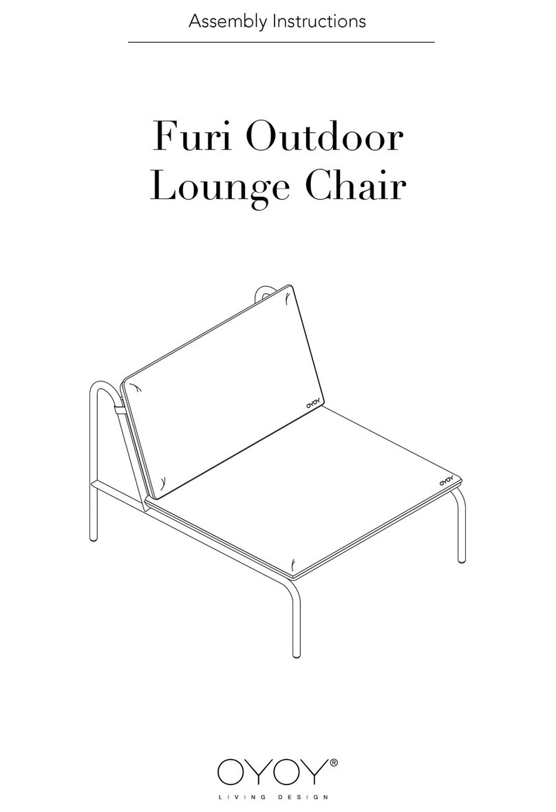 OYOY Furi Outdoor Lounge Chair Assembly instructions OYOY Furi Outdoor Lounge Chair Assembly instructions