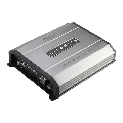 Hifonics ZXT5000/1 user manual
