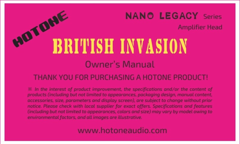 Hotone Nano Legacy Series owner's manual