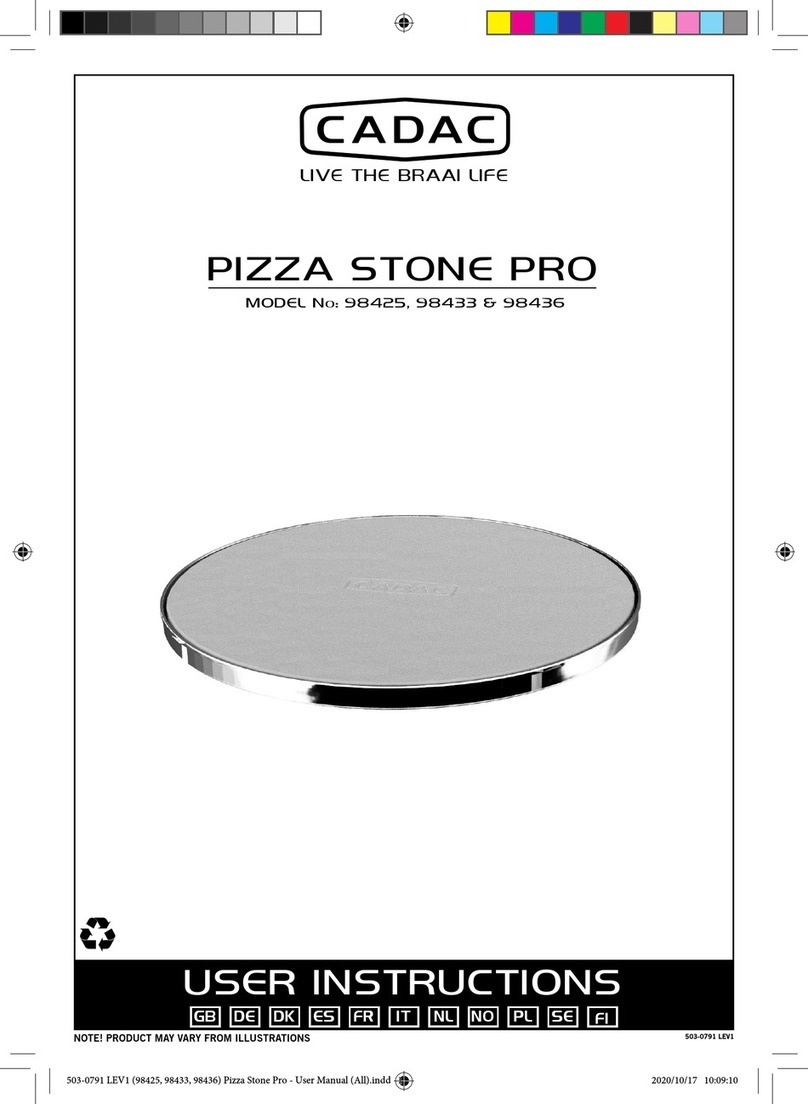 Cadac PIZZA STONE PRO 30 User instructions