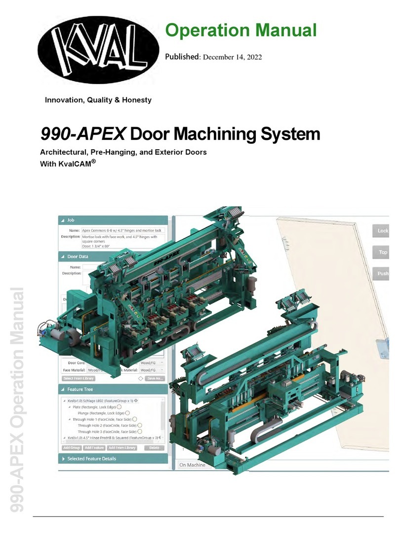 Kval 990-APEX Operation manual