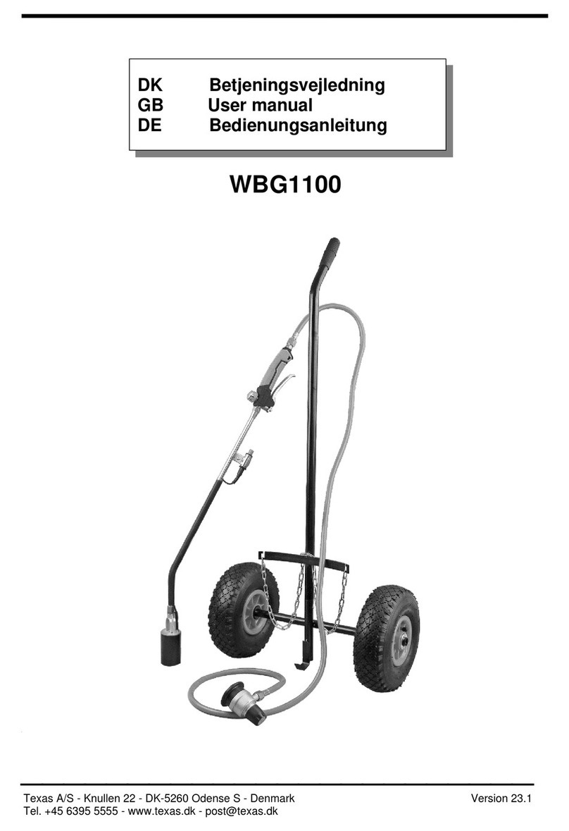 Texas Equipment WBG1100 user manual