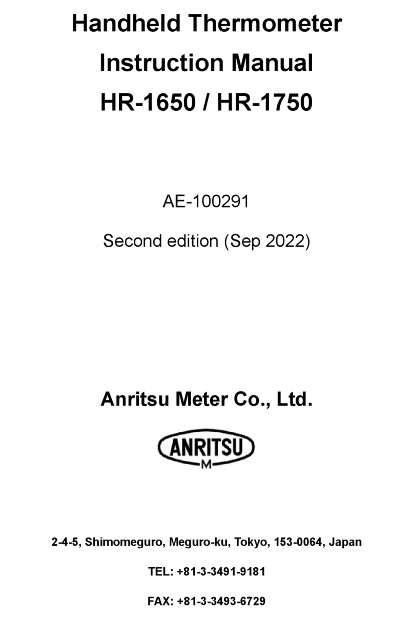 Anritsu HR-1650 instruction manual