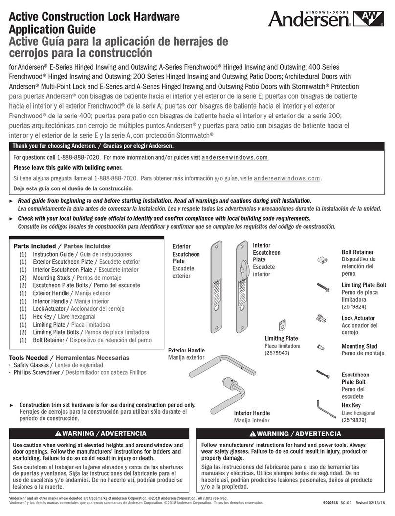 Andersen E Series Application guide