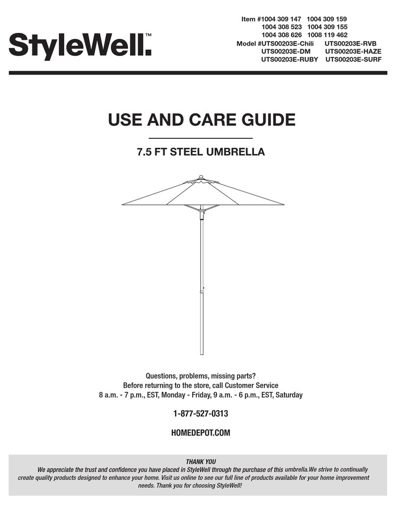 StyleWell UTS00203E-Chili Use and care guide