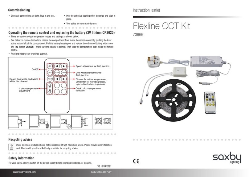 Saxby Lighting 73666 Instruction leaflet