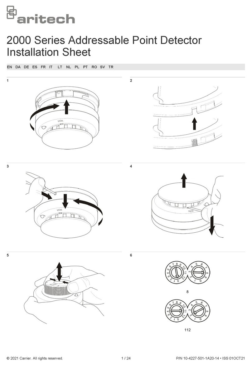 Aritech 2000 Series Assembly instructions