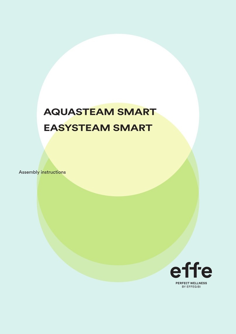 effegibi effe AQUASTEAM SMART 30 Assembly instructions