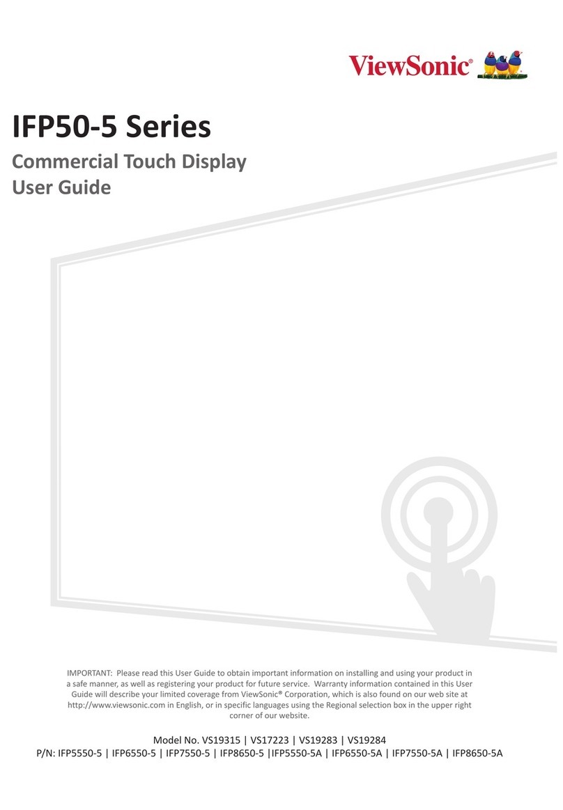 ViewSonic IFP50-5 Series user guide ViewSonic IFP50-5 Series user guide